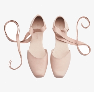 Ana, Blush Pink Leather Ballerina Shoes - Ballet Shoe
