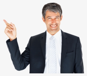 Guy Pointing And Smiling - Transparent Man Png