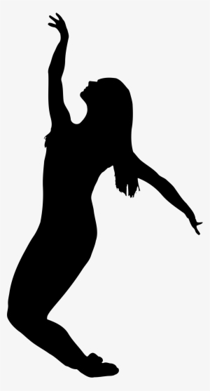 Clipart Dancer Silhouette - Silhouette Fille Qui Saute