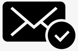 New Email Verification Dark Interface Symbol Svg Png - Icon Mail Ok