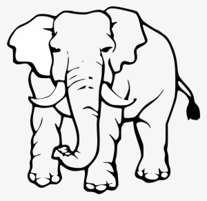 Circus Elephant's - Elephant Images - Safari Animal Face Coloring Page