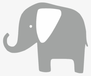 Grey Baby Elephant Clip Art Free 25751 - Cute Elephant Silhouette Clip Art