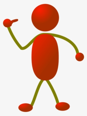 Person Pointing Finger Clipart - Clipart Stickman