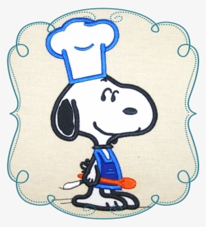 Snoopy Clipart Chef - Snoopy Pes Embroidery Design