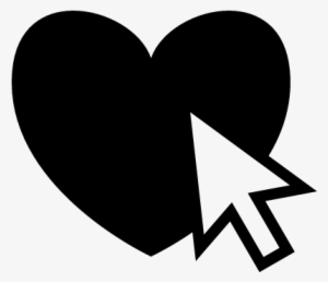 Heart Click With Mouse Arrow Pointer Vector - Computer Icon Vector