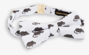 Mini Rodini Boys Mouse Print Bow Tie