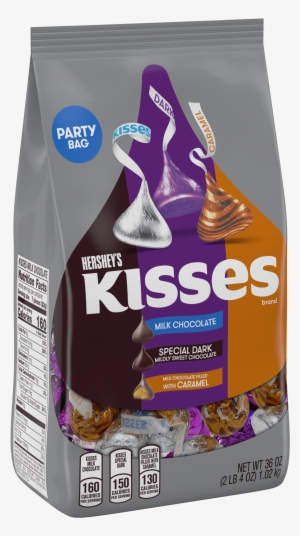 Kisses, Chocolate Candy Party Assortment, 36 Oz - Hershey's Kisses Milk Dark Caramel