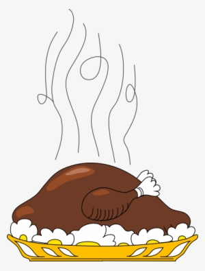 Turkey On Plate Svg Clip Arts 450 X 593 Px