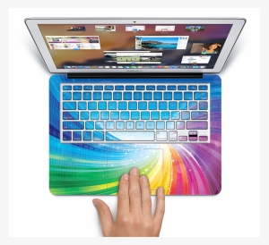 The Rainbow Hd Waves Skin Set For The Apple Macbook