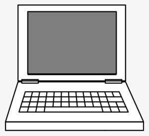 Picture Freeuse Library Collection Of A Laptop Clipart - Simple Drawing Of Laptop