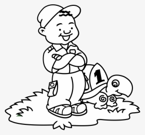 This Free Icons Png Design Of Boy And Turtle 1