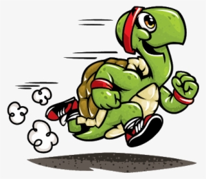 Turtle Clipart Race - Running Turtle