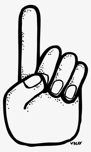 Finger Clipart Transparent - Number 1 Finger Clip Art