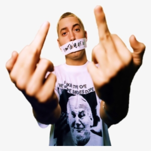 Eminem Middle Finger Png - Eminem Middle Finger Poster