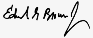Signature Of California Edmund G - Governor Jerry Brown Signature