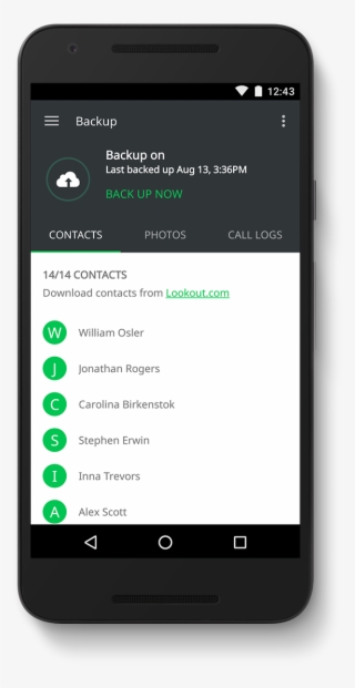 Android Data Back