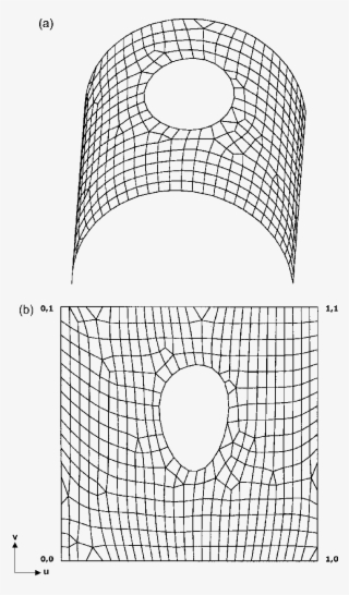 3d Mesh Of A Surface With Hole (model 1), (