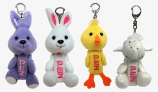 Pez Plush Easter Collection Candy Dispenser With Keychain