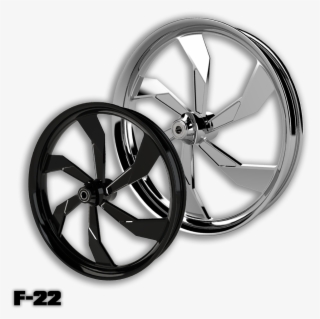 F22 Custom Motorcycle Wheels