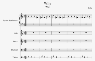 Why Jeffy Sheet Music For Synthesizer, Voice, Percussion