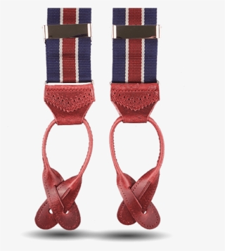 Albert Thurstonnavy And Red Striped Braces