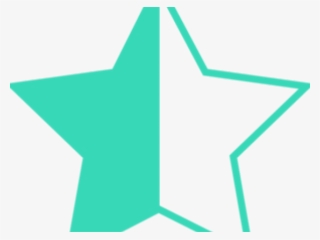 Turquoise Clipart Half Star