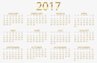 This Free Icons Png Design Of 2017 Calendar Gold No