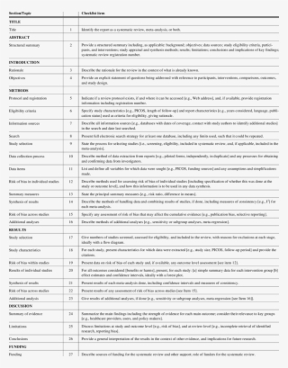 prisma checklist