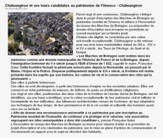 Article Unesco Château De Châteaugiron