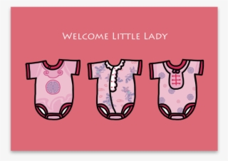 Welcome Little Lady " Card Greeting Cards