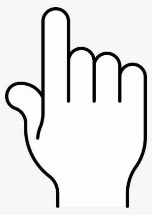 Hand Finger Pointing - Hand Cursor White Png