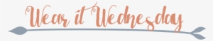 Wear It Wednesday - Calligraphy