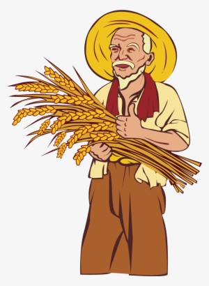 Picture Library Library Farming Clipart Rice Farmer - Grandfather Farmer Clipart