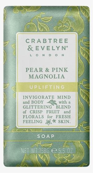 Crabtree & Evelyn Pear & Pink Magnolia Uplifting Soap - Crabtree & Evelyn Pear & Pink Magnolia Uplifting