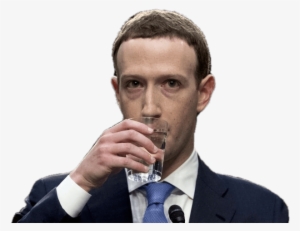 Celebrities - Mark Zuckerberg Drinks Water