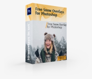 Free Snow Overlay For Photoshop Cover Box - Adobe Photoshop