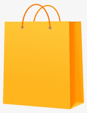 Paper Bag Yellow Vector Icon - Yellow Shopping Bag Png
