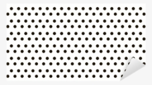 Small Black Polka Dot Background Pixerstick Sticker - Quilt