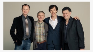 Mark Gatiss, Martin Freeman, Benedict Cumberbatch, - Sherlock Benedict Cumberbatch And Lara Pulver