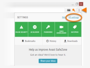 Click The Menu Icon In The Top-right Corner And Select - Avast Desktop Icon Green Tick