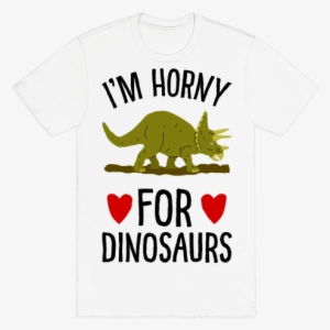 Horny For Dinosaurs Mens T-shirt - Big Book Of Dinosaurs By Alex Frith