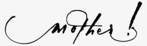 Mother Movie Horizontal Black Logo - Mother Movie Text