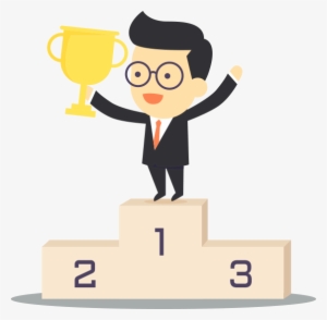 Clip Transparent Library Trophy Podium Royalty - Winner Podium Clipart Png