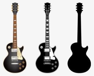 Black Electric Guitar By Ikarusmedia On Deviantart - Gibson Les Paul Vector