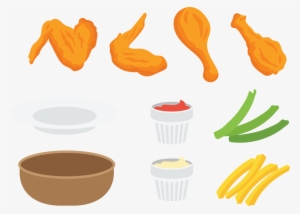 Buffalo Wing Fried Junk Food Clip Art - Chicken Wing Clipart Png