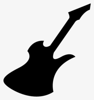 Rockstar Electric Guitar Silhouette Vector - Rock And Roll Icon
