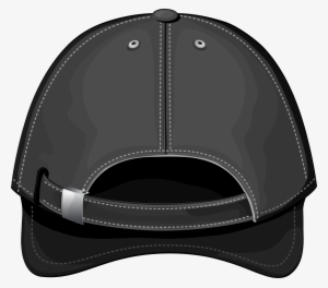 Black Baseball Cap Back Png Clipart - Vector Image Snapback Png