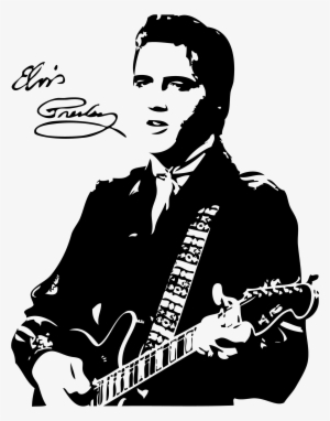 Free Elvis Png Transparent Elvis - Elvis Presley Stencil
