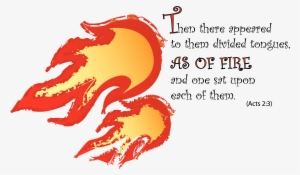 Bonfire Clipart Holy Spirit Fire - Pentecost Tongues Of Fire Clip Art