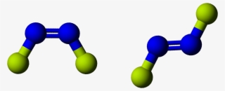 Dinitrogen Difluoride Cis Trans 3d Balls